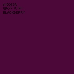 #4D083A - Blackberry Color Image