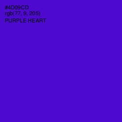 #4D09CD - Purple Heart Color Image