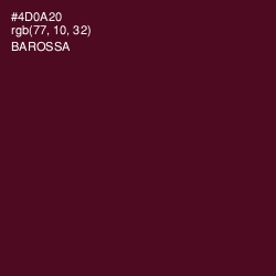 #4D0A20 - Barossa Color Image