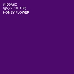 #4D0A6C - Honey Flower Color Image