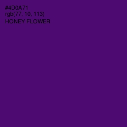 #4D0A71 - Honey Flower Color Image