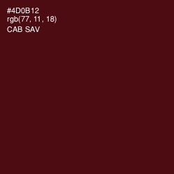 #4D0B12 - Cab Sav Color Image