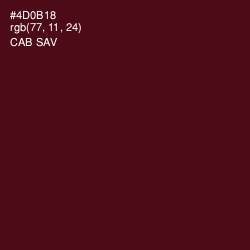 #4D0B18 - Cab Sav Color Image