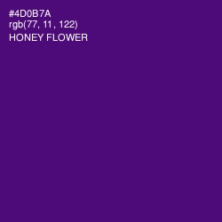 #4D0B7A - Honey Flower Color Image