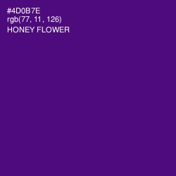 #4D0B7E - Honey Flower Color Image
