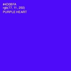 #4D0BFA - Purple Heart Color Image