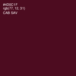 #4D0C1F - Cab Sav Color Image