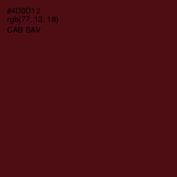 #4D0D12 - Cab Sav Color Image