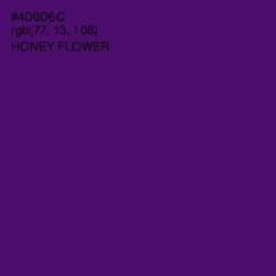 #4D0D6C - Honey Flower Color Image