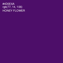 #4D0E6A - Honey Flower Color Image