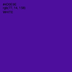 #4D0E9E - Pigment Indigo Color Image