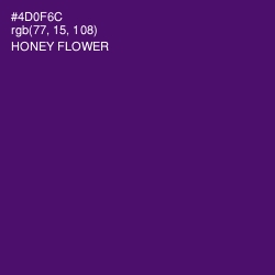 #4D0F6C - Honey Flower Color Image