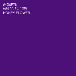 #4D0F78 - Honey Flower Color Image