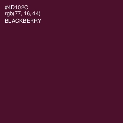 #4D102C - Blackberry Color Image