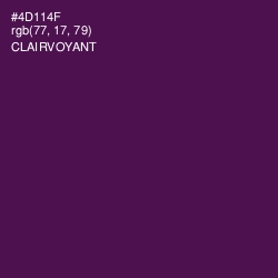 #4D114F - Clairvoyant Color Image