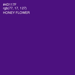 #4D117F - Honey Flower Color Image