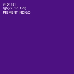 #4D1181 - Pigment Indigo Color Image