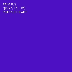 #4D11C3 - Purple Heart Color Image