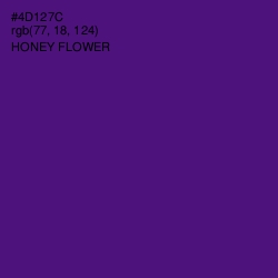 #4D127C - Honey Flower Color Image