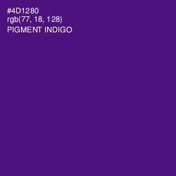 #4D1280 - Pigment Indigo Color Image