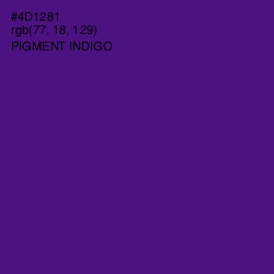 #4D1281 - Pigment Indigo Color Image