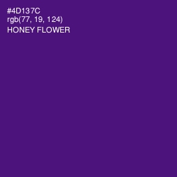 #4D137C - Honey Flower Color Image