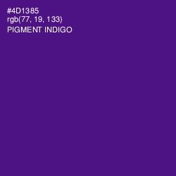 #4D1385 - Pigment Indigo Color Image