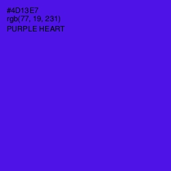 #4D13E7 - Purple Heart Color Image