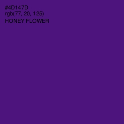 #4D147D - Honey Flower Color Image