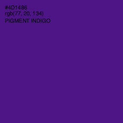 #4D1486 - Pigment Indigo Color Image