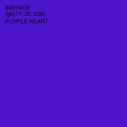 #4D14CE - Purple Heart Color Image