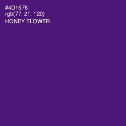 #4D1578 - Honey Flower Color Image