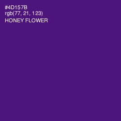 #4D157B - Honey Flower Color Image