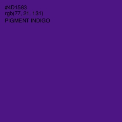 #4D1583 - Pigment Indigo Color Image