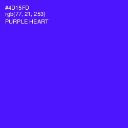 #4D15FD - Purple Heart Color Image