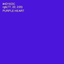 #4D16DC - Purple Heart Color Image