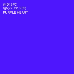 #4D16FC - Purple Heart Color Image