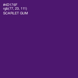 #4D176F - Scarlet Gum Color Image