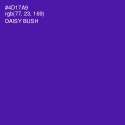 #4D17A9 - Daisy Bush Color Image