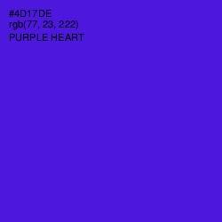 #4D17DE - Purple Heart Color Image