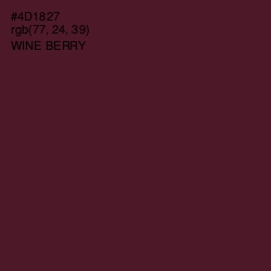 #4D1827 - Wine Berry Color Image