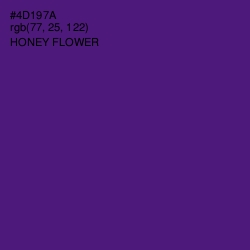 #4D197A - Honey Flower Color Image