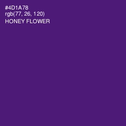 #4D1A78 - Honey Flower Color Image