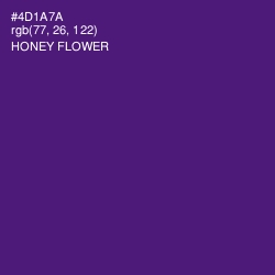 #4D1A7A - Honey Flower Color Image