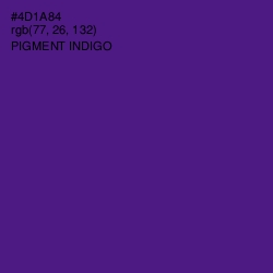 #4D1A84 - Pigment Indigo Color Image