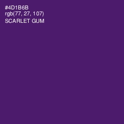 #4D1B6B - Scarlet Gum Color Image