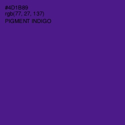 #4D1B89 - Pigment Indigo Color Image