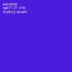 #4D1BDB - Purple Heart Color Image