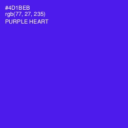 #4D1BEB - Purple Heart Color Image
