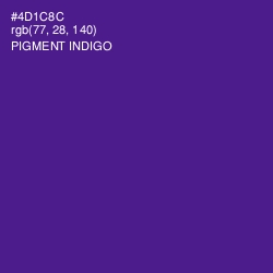 #4D1C8C - Pigment Indigo Color Image